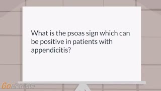 What is the psoas sign [upl. by Constancia]