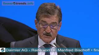 Daimler AG Hauptversammlung 2019 Rede Dr Manfred Bischoff Teil 2 [upl. by Atiekal93]