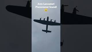 Avro Lancaster At Syerston airshow military old plane pilot fyp [upl. by Yorled]