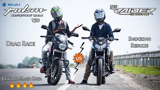 TVS Raider 125 VS Bajaj Pulsar N150  Detailed Comparison [upl. by Gaston128]