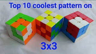 Top 10 Rubiks cube Patterns  Top 10 coolest Rubiks cube pattern  easy Rubiks cube pattern [upl. by Nierman735]