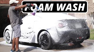 Ultimate Subaru Brz Makeover Foam Wash amp Interior Car Detail  FULL DETAIL [upl. by Aemat897]