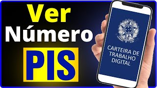 Como Ver o Numero do PIS na Carteira de Trabalho Digital JEITO CERTO [upl. by Etnahs]