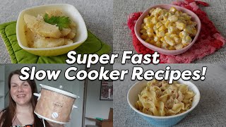 SUPER FAST Slow Cooker Meals ⏲️ Whats for Dinner Tonight [upl. by Goldenberg307]