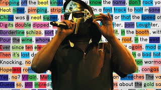 MF DOOM  Meat Grinder  Rhymes Highlighted [upl. by Maurer]