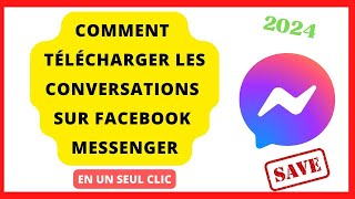 Comment télécharger les conversations sur Facebook Messenger [upl. by Shreeves]