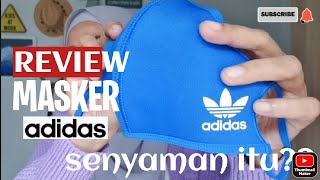 REVIEW MASKER  FACE COVER ADIDAS [upl. by Tonie]