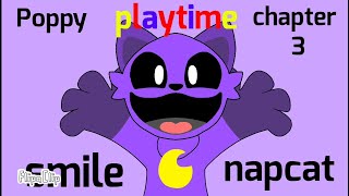 Smile meme animation ll Flipaclip ll Poppy playtime chapter 3 ll cat nap [upl. by Funk141]