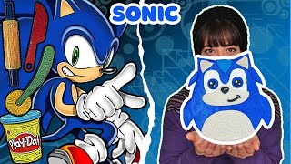 Sonic Squishmallow the Hedgehog 3 Playdough Tutorial [upl. by Terrena50]