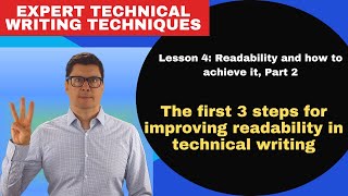 The first 3 steps for improving readability in technical writing [upl. by Wernick]