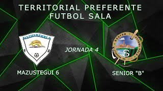 Liga Territorial Preferente futbol sala Jornada 4  MAZUSTEGUI 6  SESTAO FS B´´ [upl. by Kalman]