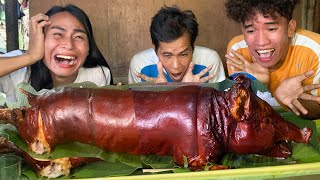 MUKBANG LECHON BABOY SUBRANG CRISPY [upl. by Alludba498]