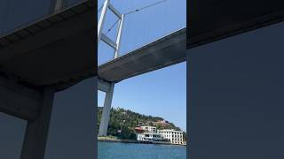 Floating under The Bosphorus Bridge in Istanbul which connects Europe and Asia [upl. by Ahron595]