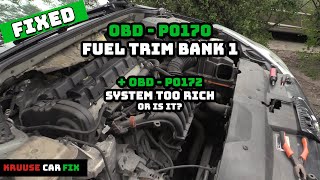 P0170 Code  Fuel trim bank 1  FIXED OBD error P0170 and P0172  How to diagnostic amp EASYLY fix it [upl. by Ennahtebazile323]