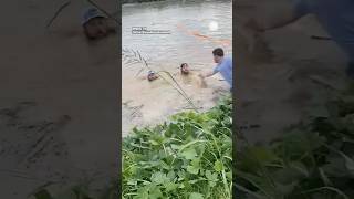 Men Rescued From Helenes Floodwaters in Tennessee [upl. by Walczak]