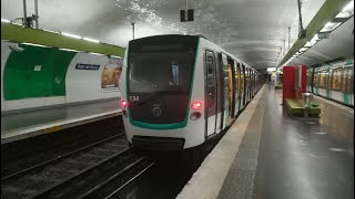 Métro de Paris Ligne 9 Pont de Sèvres  Mairie de Montreuil MF 01 [upl. by Ffilc]