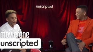 Jaden Smith Makes Fun Of His Dad  After Earth Unscripted  Moviefone [upl. by Skurnik]