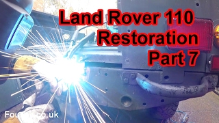 Land Rover 110 Restoration 7 quotRear Tub Alignmentquot Captive Nut Plates [upl. by Panchito]