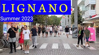 Lignano Sabbiadoro Italy  Summer 2023 Walking Tour [upl. by Deys]