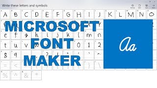 Make a font of your own handwriting using Microsoft Font Maker [upl. by Sabrina]