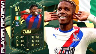 FIFA 22 WINTER WILDCARD ZAHA SBC PLAYER REVIEW  86 ZAHA SBC REVIEW  FIFA 22 ULTIMATE TEAM [upl. by Enneyehc365]