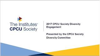 CPCU Society Diversity Engagement Video Contest 2017 [upl. by Noirod]