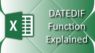 How to use DATEDIF function in Excel 2016 [upl. by Assillim369]