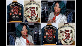 SUPER EASY  DIY DESIGNER INSPIRED PATCH JACKET [upl. by Sassan154]