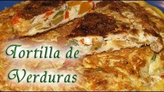 Tortilla de Verduras Dukan  Dukan Vegetable Omelette  Receta Fase Crucero [upl. by Tunk]