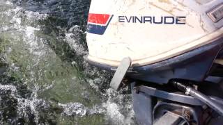 6HP Evinrude Fisherman on a 1990 14 Sears Super Gamefisher [upl. by Bussey]