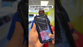 iPhone is Destroyed By FORKLIFT 😱 shorts apple iphone [upl. by Eugnimod]