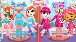 My talking Angela 2😘😚😍💖  Bloom Winx vs Milli New Outfit Makeover  Cosplay✨💫😘 [upl. by Ardiedal]