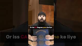 POWER OF CA DEGREE 💪👨‍🎓  shorts ytshorts CAGurpreet [upl. by Lewie]