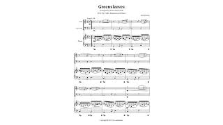 Greensleeves — Trio For Violin Violoncello and Piano — Sheet Music [upl. by Delila134]