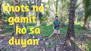 KNOTS NA GAMIT KO SA DUYAN amp HAMMOCK KNOTS THAT YOU CAN USE FOR CRADLE HAMMOCK [upl. by Woodrow]