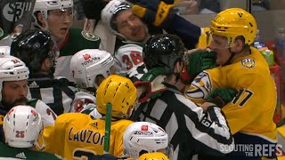 NHL Fines Wilds Zuccarello Preds McCarron Each 2000 For Altercation [upl. by Nairehs]