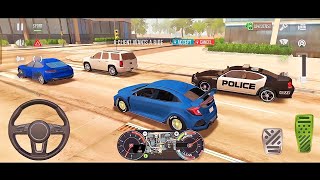 New blue Honda Civic reborn Car 🚗 in ✨taxi sim✨ latest pick amp drop Uber riding games Gameplay4u [upl. by Aelaza]