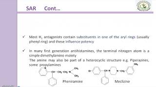 SAR of Antihistamine [upl. by Jessamine]