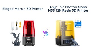 ELEGOO Mars 4 vs ANYCUBIC Photon Mono M5s 9K LCD vs 12K LCD Printers 🖨️ [upl. by Shaya612]