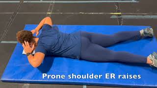 Prone ER elbow raises [upl. by Aiuoqes]