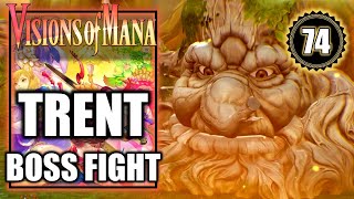 Visions of Mana  Trent Boss Fight  Walkthrough Part 74 [upl. by Okram]