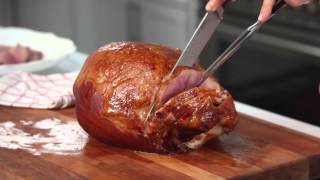 How to Carve a Ham  Real Simple [upl. by Eek318]