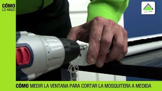 Cómo cortar una mosquitera a medida  LEROY MERLIN [upl. by Ethban480]