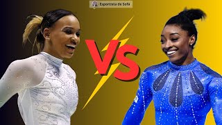 Rebeca Andrade X Simone Biles o grande duelo da Olimpíada de Paris [upl. by Hedda]