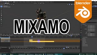 Como utilizar diferentes animaciones de mixamo en blender [upl. by Heeley25]