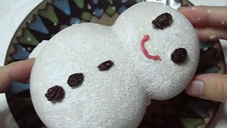 サンタ形のパン Santa Claus Snowman shaped sweet roll pastry [upl. by Oluap]