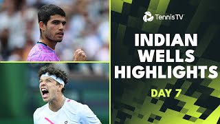 Sinner Faces Shelton Alcaraz Back In Business  Indian Wells 2024 Day 7 Highlights [upl. by Bainbridge]