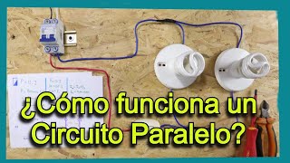 Como funciona un Circuito Paralelo de 2 focos accionado por un Interruptor [upl. by Jimmie539]