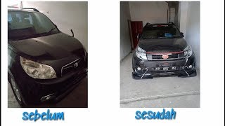 Modifikasi upgrade mobil rush 2010 menjadi rush 2016 paling keren [upl. by Flosi]