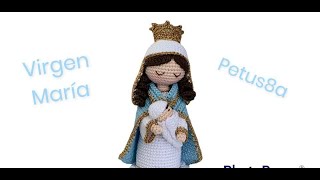 Como tejer Virgen María amigurumis by Petus [upl. by Catto]